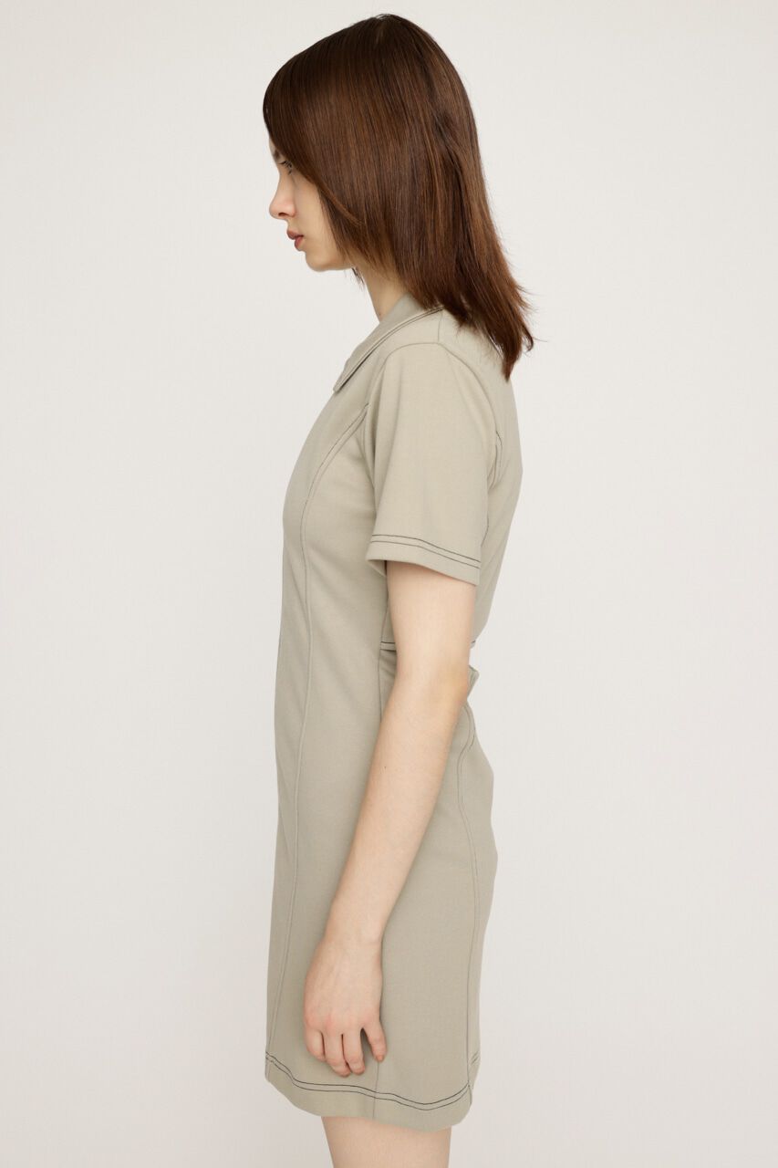 SLY「FRONT ZIP BACK OPEN ショートワンピース」|ワンピース|