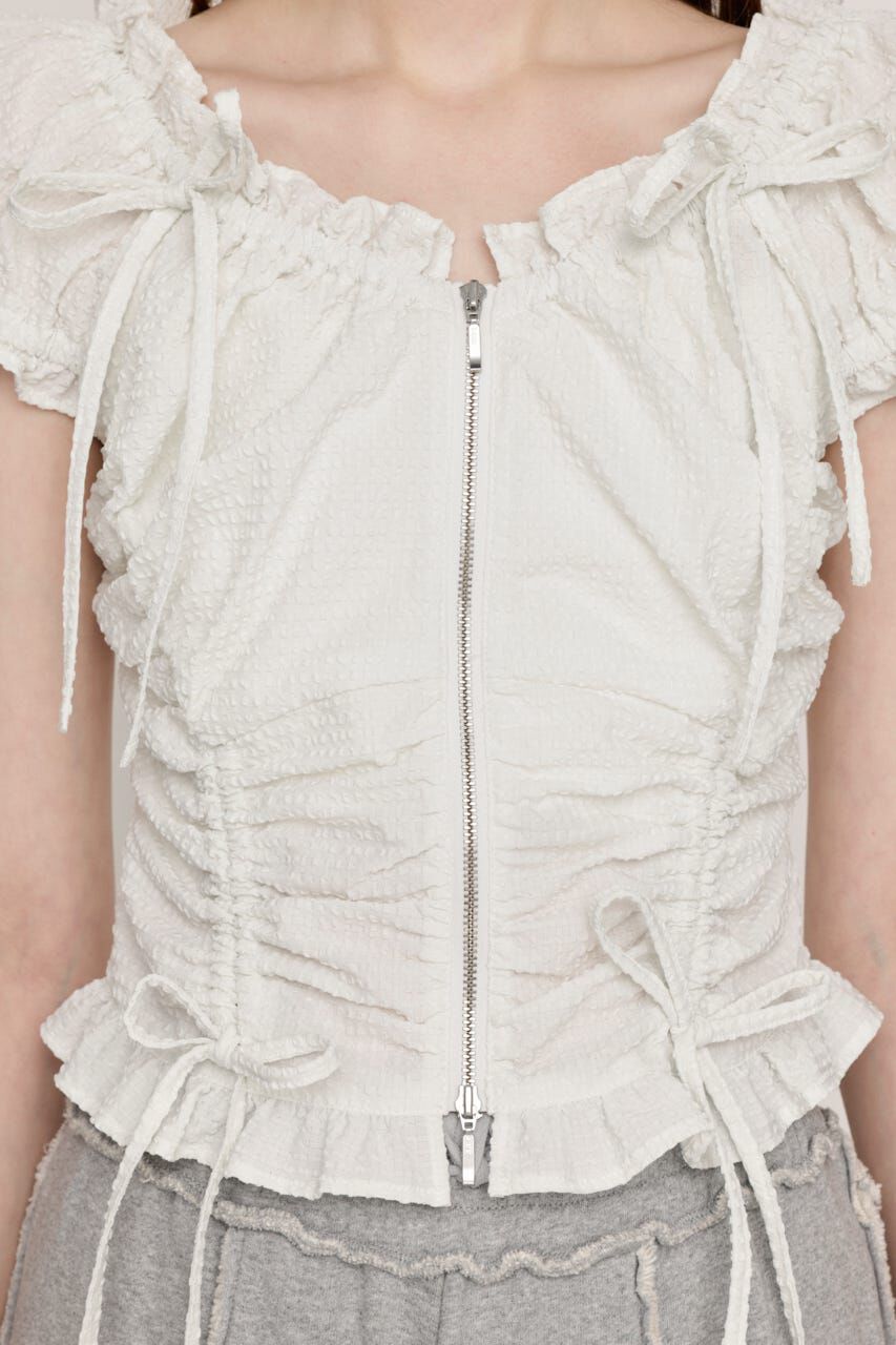 SLY「FRONTZIP 2WAY トップス」|シャツ・ブラウス|