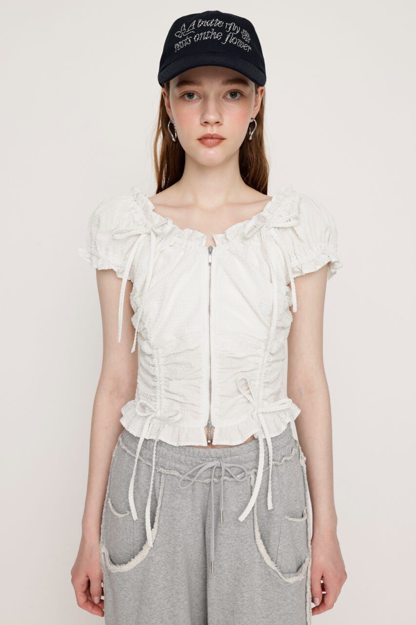 SLY「FRONTZIP 2WAY トップス」|シャツ・ブラウス|