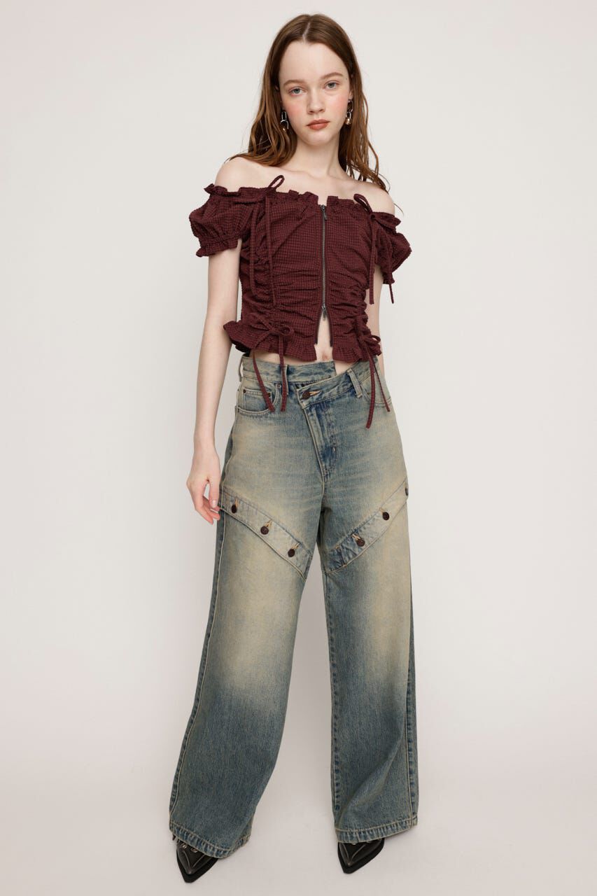 SLY「FRONTZIP 2WAY トップス」|シャツ・ブラウス|