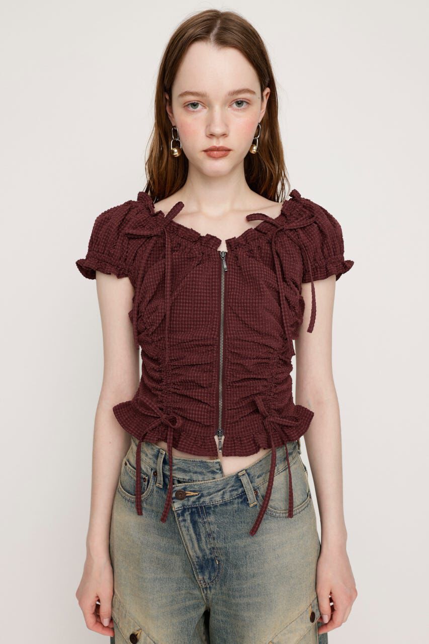 SLY「FRONTZIP 2WAY トップス」|シャツ・ブラウス|