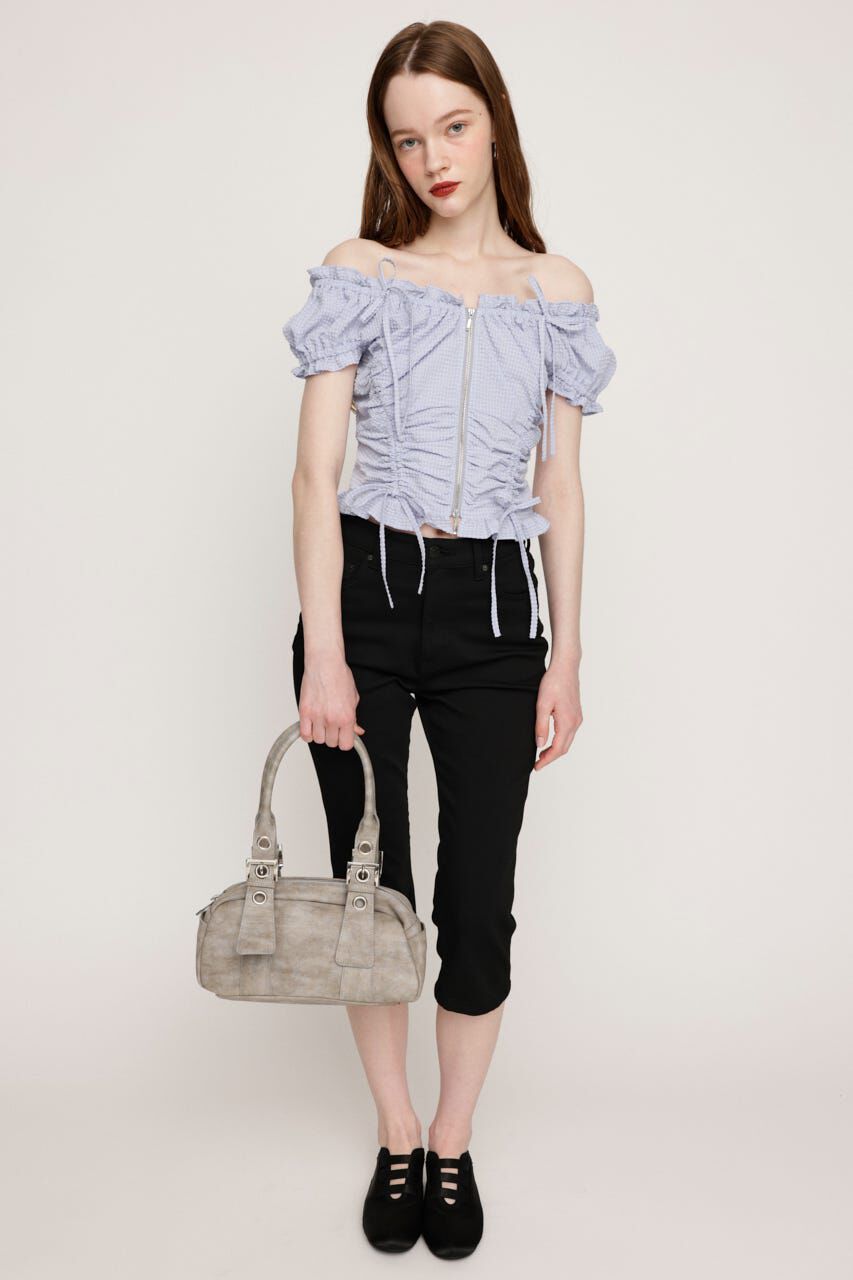 SLY「FRONTZIP 2WAY トップス」|シャツ・ブラウス|