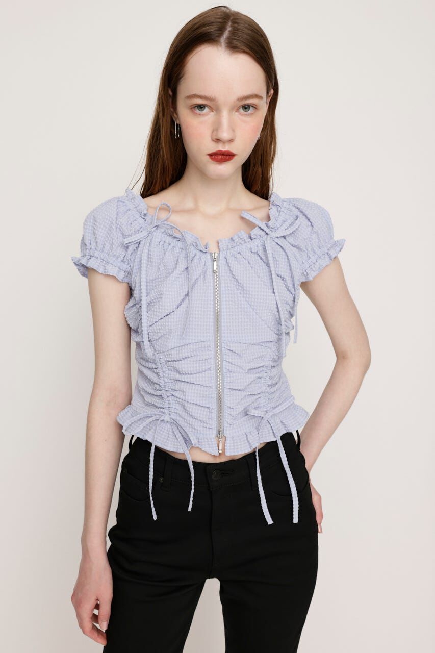 SLY「FRONTZIP 2WAY トップス」|シャツ・ブラウス|