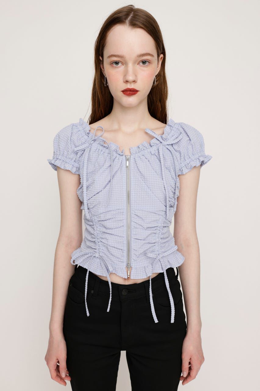 SLY「FRONTZIP 2WAY トップス」|シャツ・ブラウス|