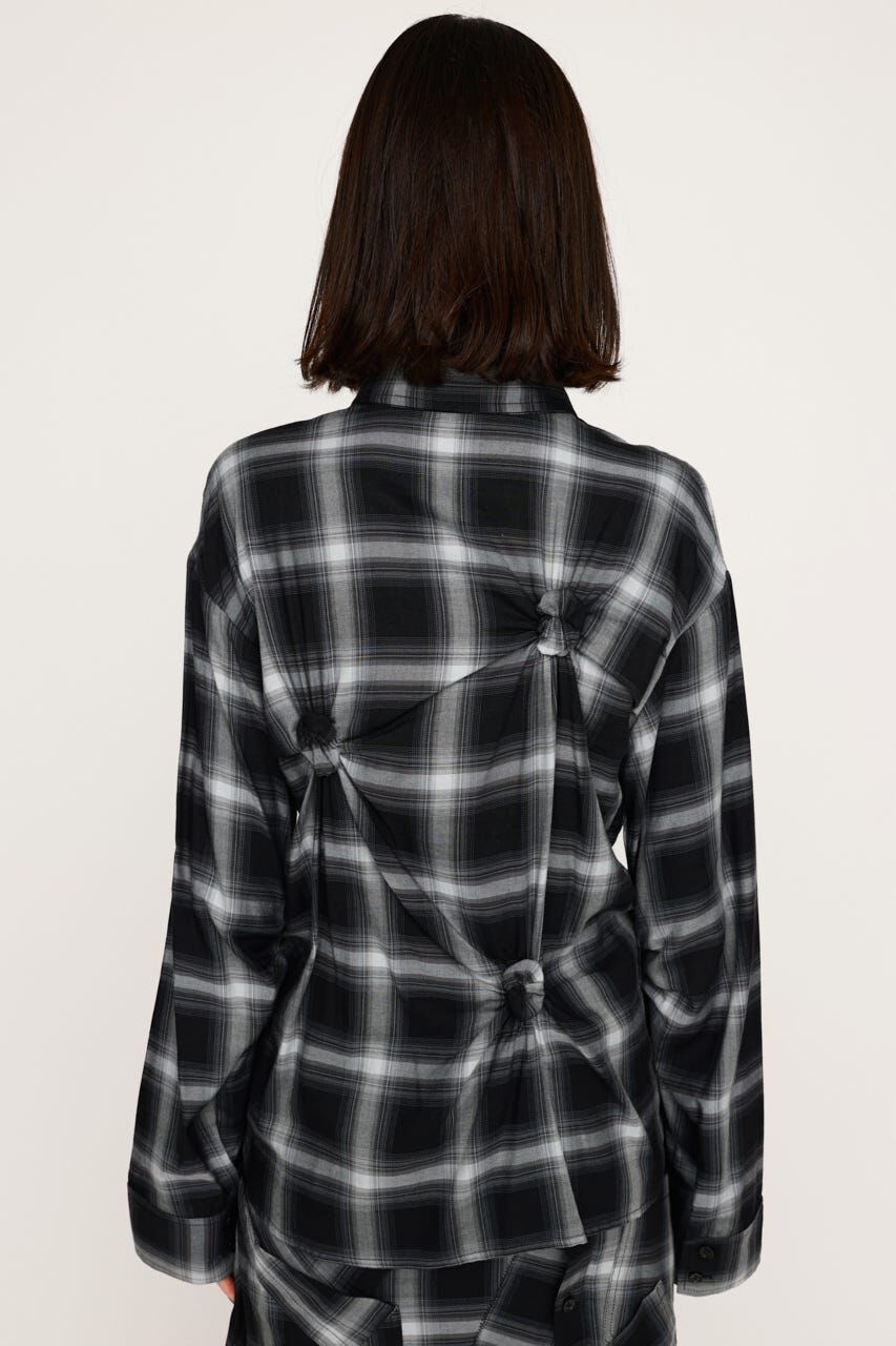 SLY「CHECK KNOT DETAIL シャツ」|シャツ・ブラウス|