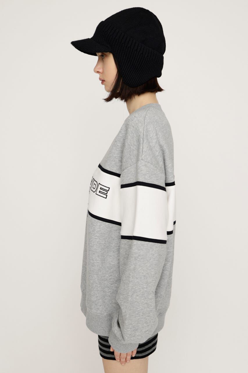 SLY「BLOCKING LINE LOGO SW トップス」|パーカー|