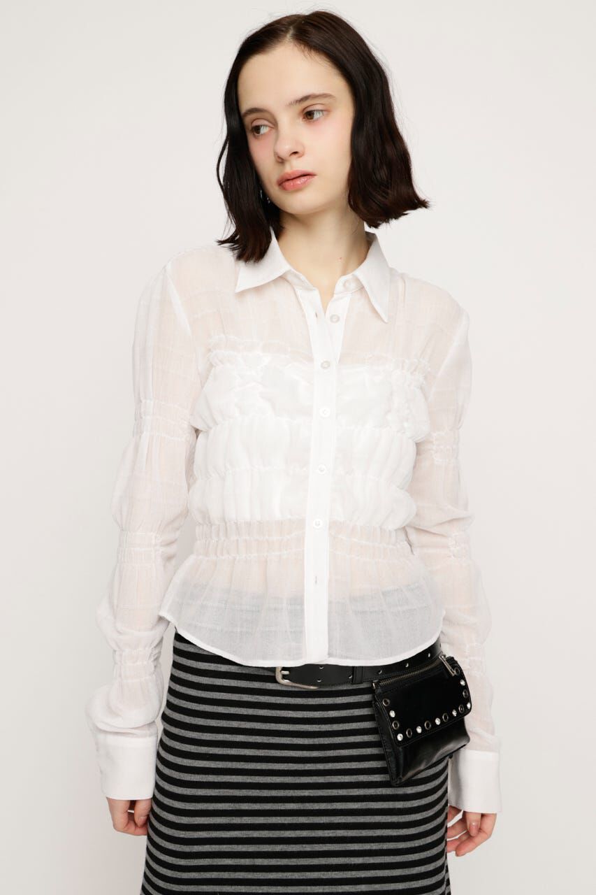 SLY「RANDOM SHIRRING トップス」|シャツ・ブラウス|