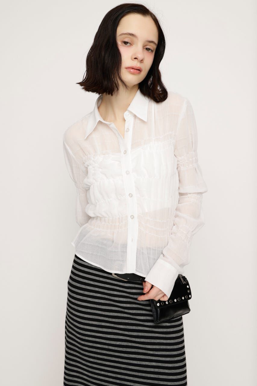 SLY「RANDOM SHIRRING トップス」|シャツ・ブラウス|