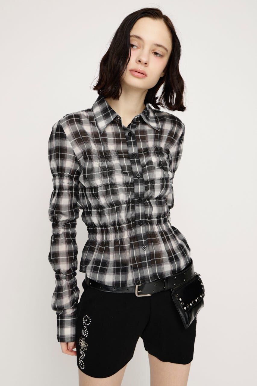 SLY「RANDOM SHIRRING トップス」|シャツ・ブラウス|