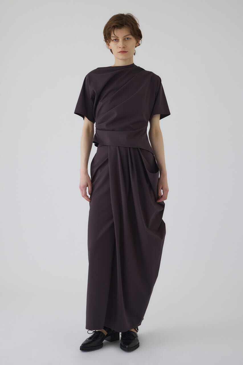 RIM.ARK 「Cut drape SK」|スカート|D/BRN3