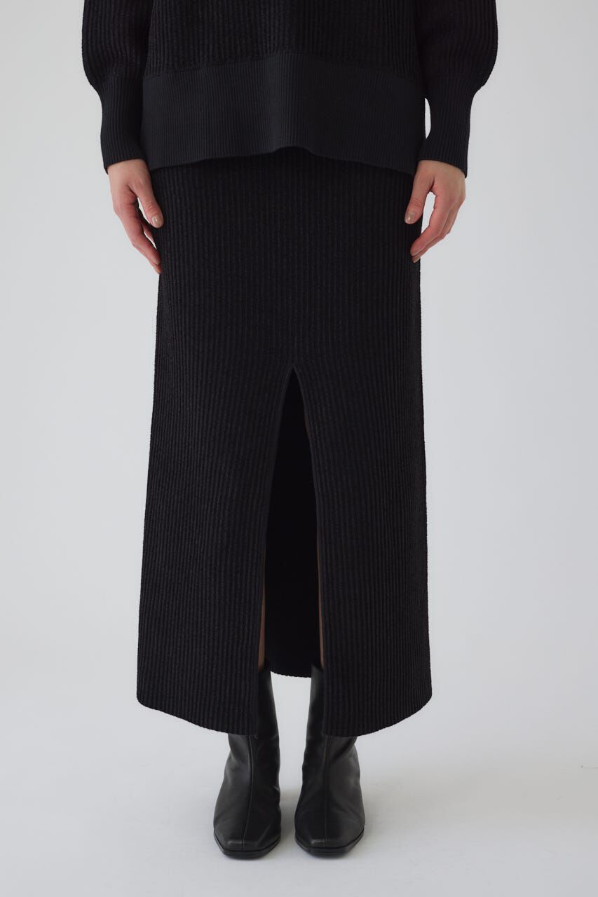 RIM.ARK 「I line slit SK」|スカート|BLK