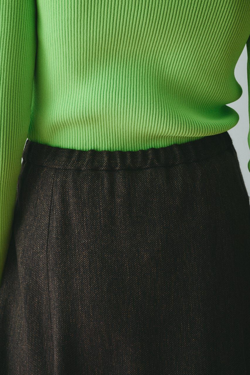 HeRIN.CYE「Herringbone maxi skirt」|スカート|