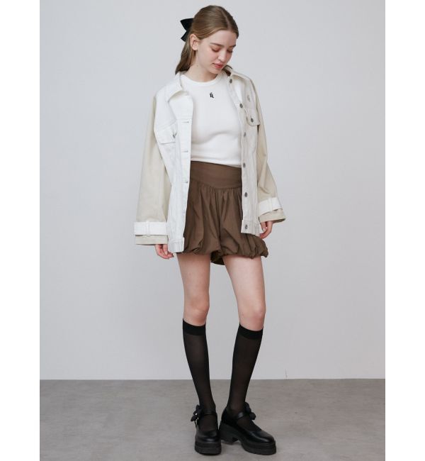 CALNAMUR「SKIRT LIKE BALOON MINI CULOTTES/スカートライクバルーンミニキュロット」|スカート|