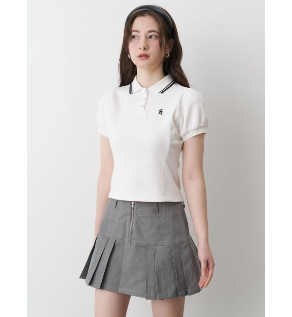 CALNAMUR「TUCK SWITCHING MINI SK/タックスウィッチングミニスカート」|スカート|