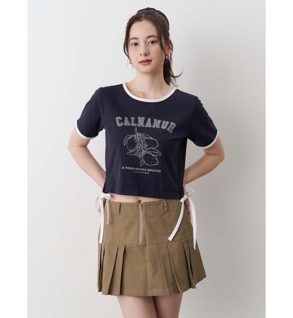 CALNAMUR「TUCK SWITCHING MINI SK/タックスウィッチングミニスカート」|スカート|