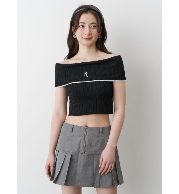 CALNAMUR「TUCK SWITCHING MINI SK/タックスウィッチングミニスカート」|スカート|