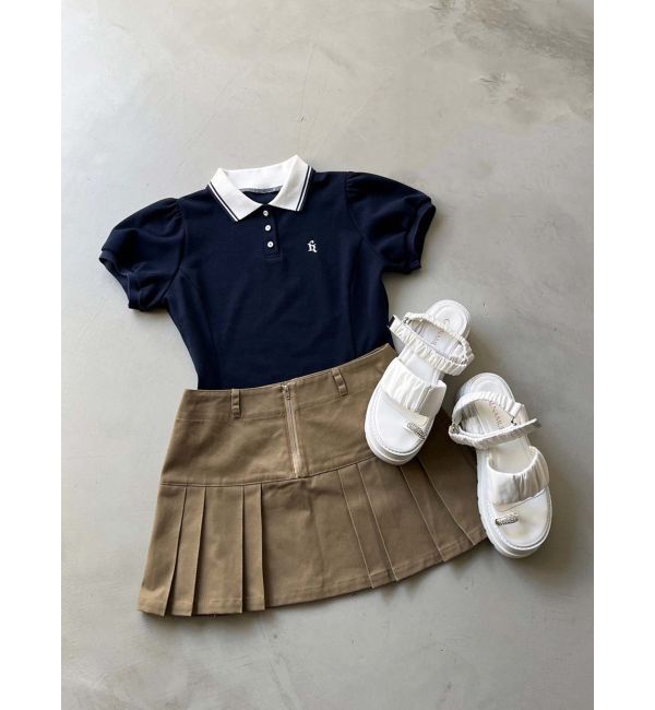 CALNAMUR「TUCK SWITCHING MINI SK/タックスウィッチングミニスカート」|スカート|