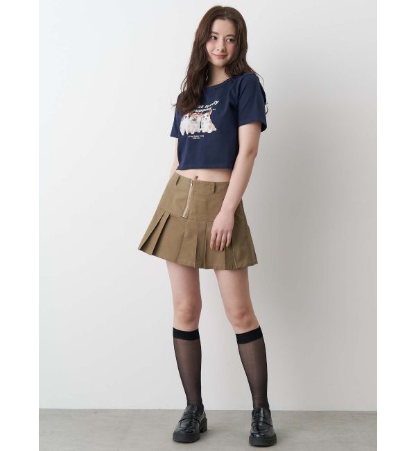 CALNAMUR「TUCK SWITCHING MINI SK/タックスウィッチングミニスカート」|スカート|