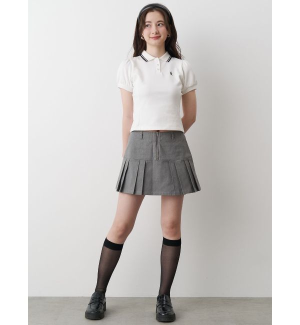 CALNAMUR「TUCK SWITCHING MINI SK/タックスウィッチングミニスカート」|スカート|