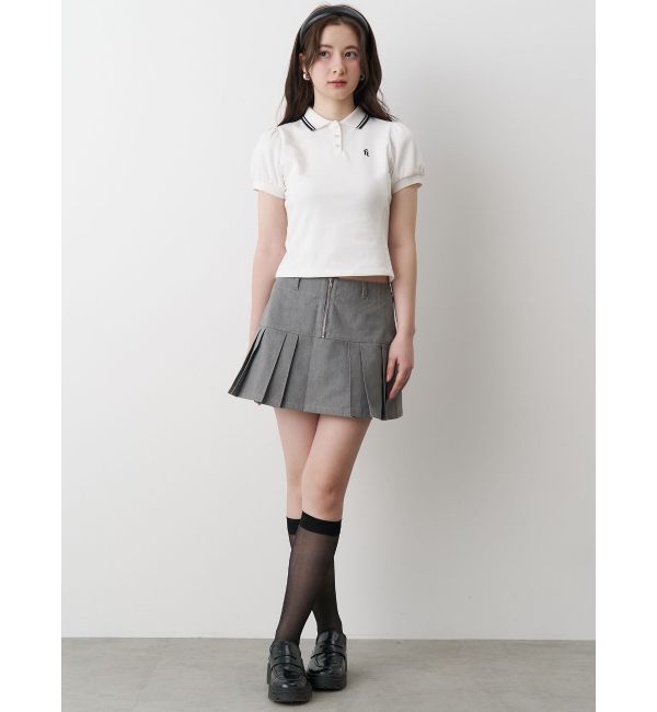 CALNAMUR「TUCK SWITCHING MINI SK/タックスウィッチングミニスカート」|スカート|