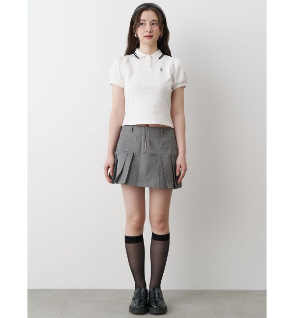 CALNAMUR「TUCK SWITCHING MINI SK/タックスウィッチングミニスカート」|スカート|