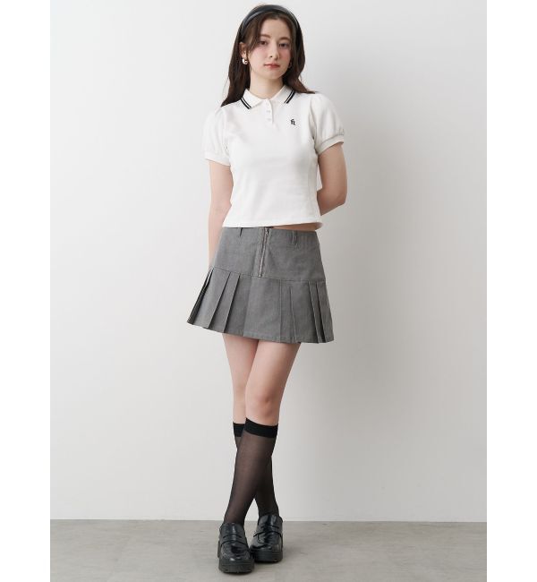 CALNAMUR「TUCK SWITCHING MINI SK/タックスウィッチングミニスカート」|スカート|