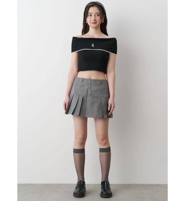 CALNAMUR「TUCK SWITCHING MINI SK/タックスウィッチングミニスカート」|スカート|