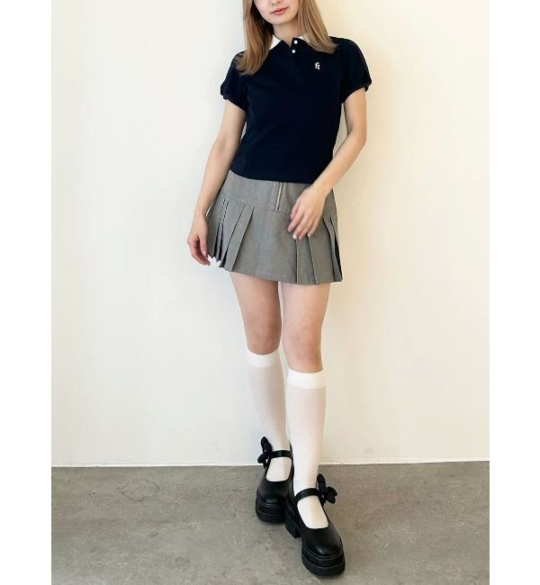 CALNAMUR「TUCK SWITCHING MINI SK/タックスウィッチングミニスカート」|スカート|