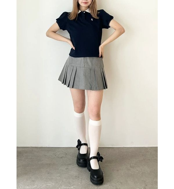 CALNAMUR「TUCK SWITCHING MINI SK/タックスウィッチングミニスカート」|スカート|
