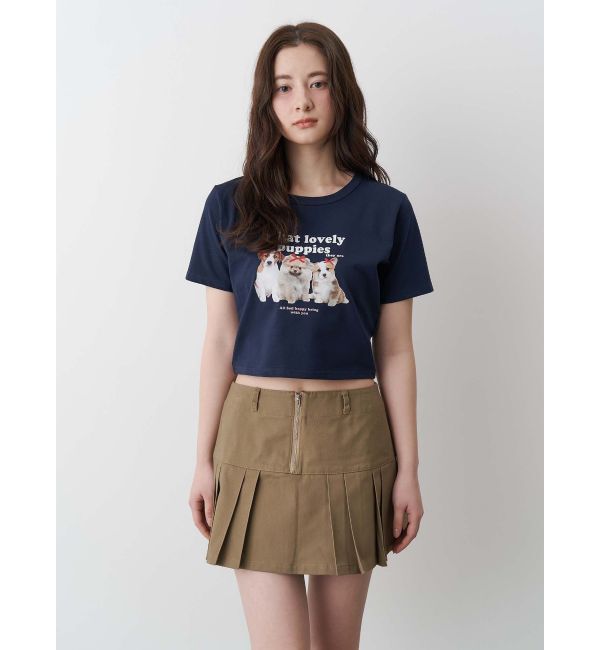 CALNAMUR「TUCK SWITCHING MINI SK/タックスウィッチングミニスカート」|スカート|