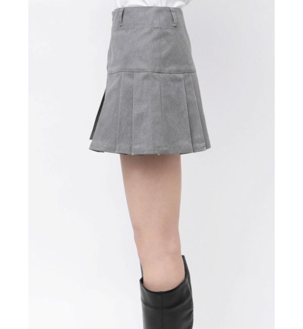 CALNAMUR「TUCK SWITCHING MINI SK/タックスウィッチングミニスカート」|スカート|