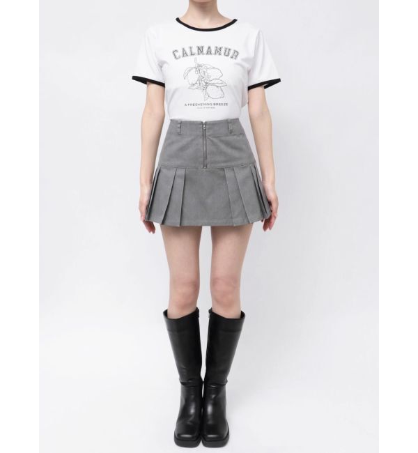 CALNAMUR「TUCK SWITCHING MINI SK/タックスウィッチングミニスカート」|スカート|