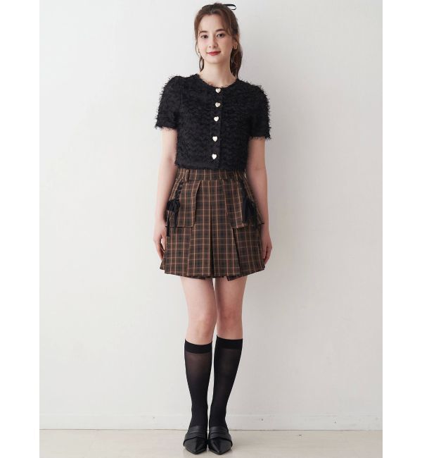 CALNAMUR「レースアップタックミニスカート」|スカート|