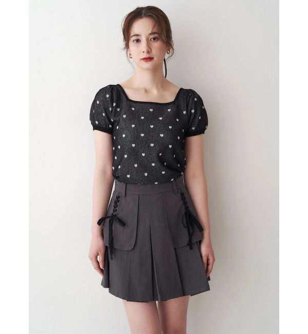 CALNAMUR「レースアップタックミニスカート」|スカート|