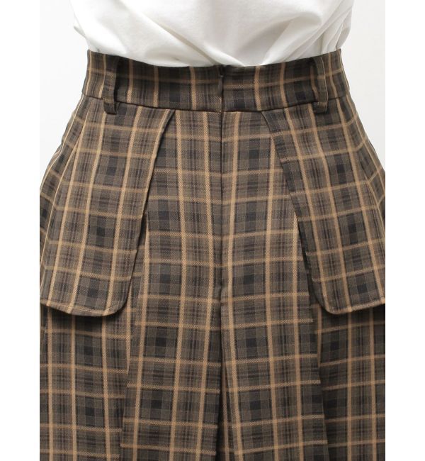 CALNAMUR「レースアップタックミニスカート」|スカート|