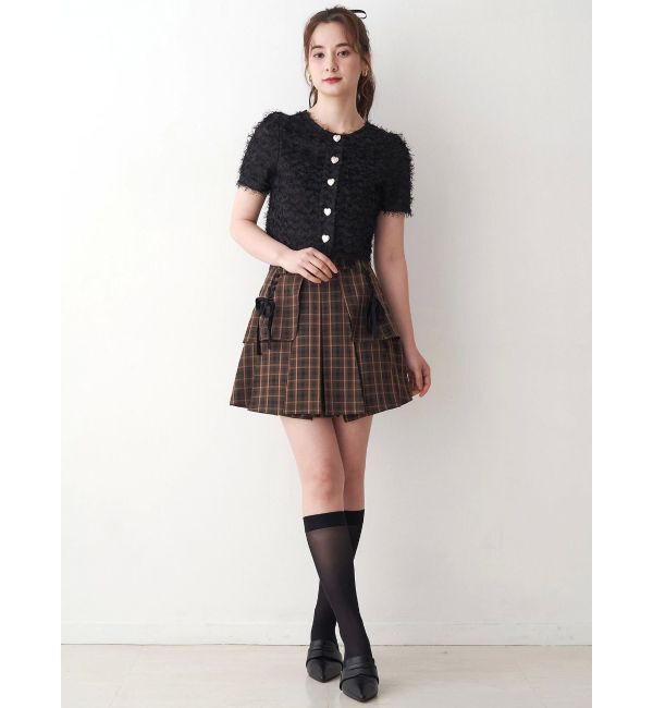 CALNAMUR「レースアップタックミニスカート」|スカート|