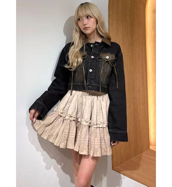 CALNAMUR「コットンギャザーボリュームスカート」|スカート|