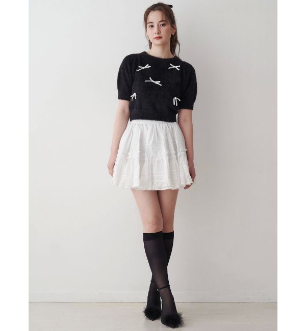 CALNAMUR「コットンギャザーボリュームスカート」|スカート|