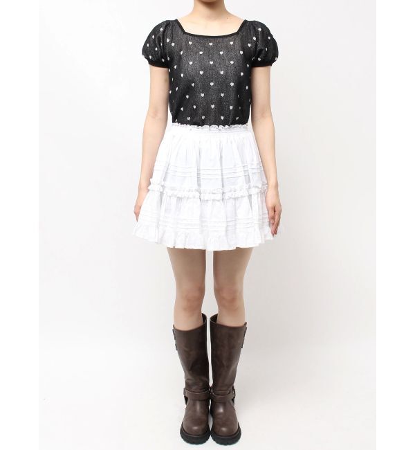 CALNAMUR「コットンギャザーボリュームスカート」|スカート|