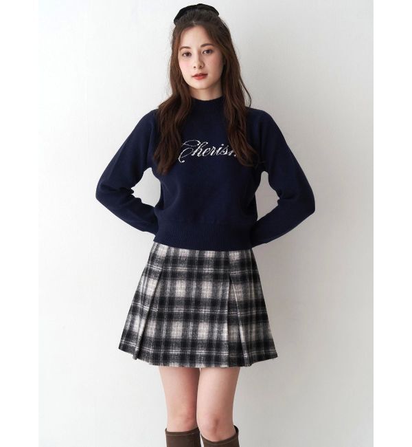 CALNAMUR「サイドデザインプリーツミニスカート」|スカート|