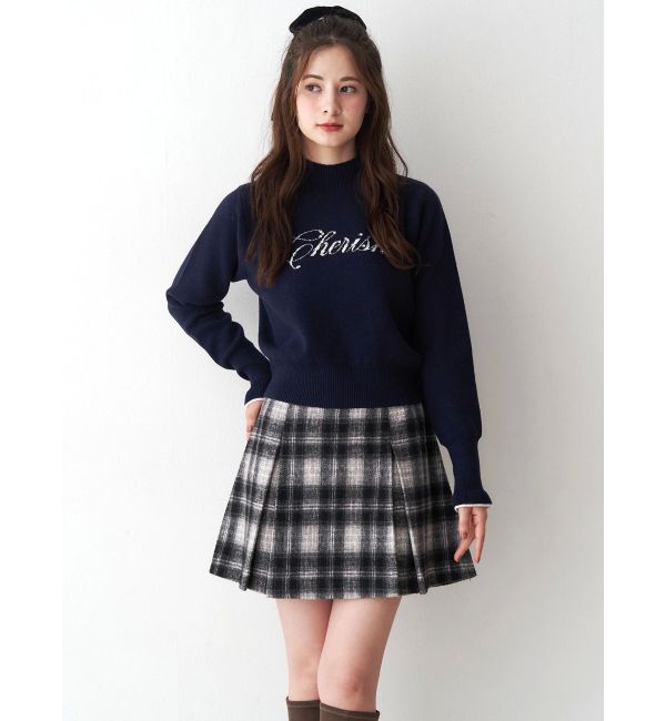 CALNAMUR「サイドデザインプリーツミニスカート」|スカート|