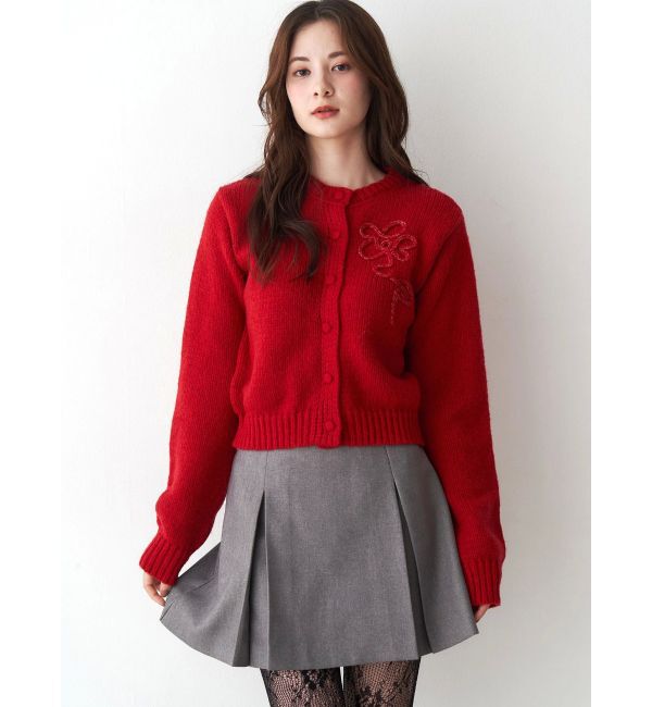 CALNAMUR「サイドデザインプリーツミニスカート」|スカート|