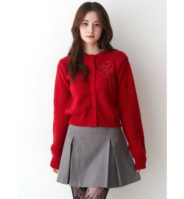 CALNAMUR「サイドデザインプリーツミニスカート」|スカート|