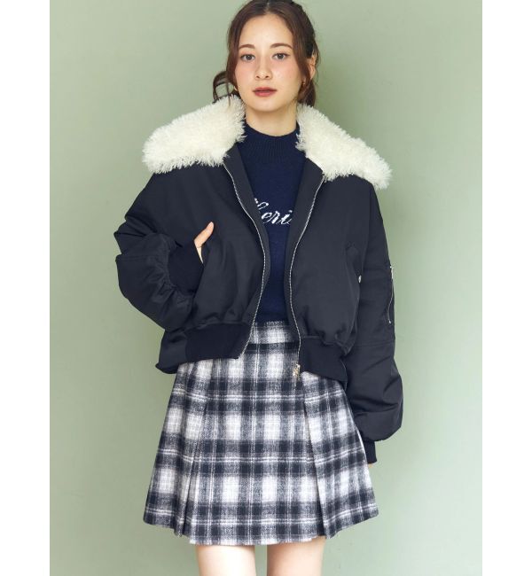 CALNAMUR「サイドデザインプリーツミニスカート」|スカート|