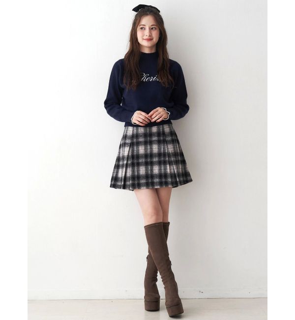 CALNAMUR「サイドデザインプリーツミニスカート」|スカート|