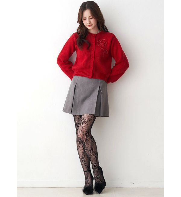 CALNAMUR「サイドデザインプリーツミニスカート」|スカート|