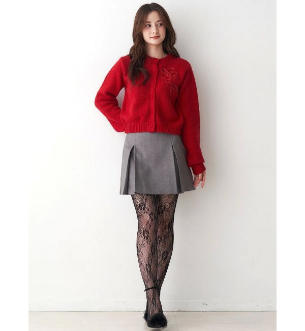 CALNAMUR「サイドデザインプリーツミニスカート」|スカート|