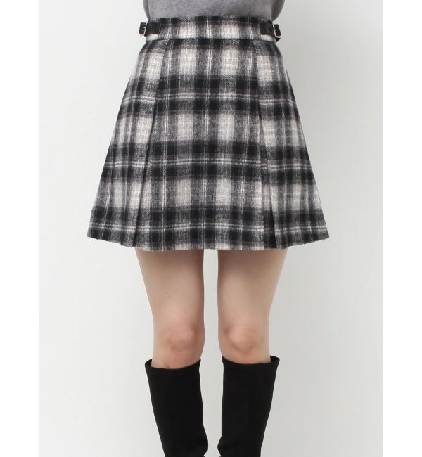 CALNAMUR「サイドデザインプリーツミニスカート」|スカート|