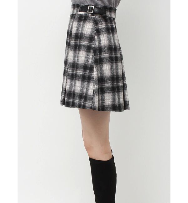 CALNAMUR「サイドデザインプリーツミニスカート」|スカート|