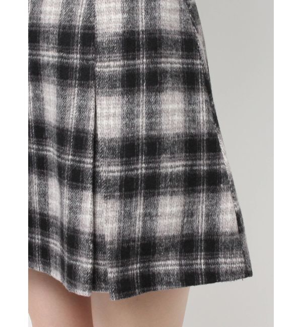 CALNAMUR「サイドデザインプリーツミニスカート」|スカート|